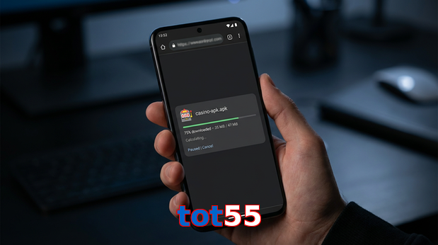 Main screen of Tot55 apk page for PK players