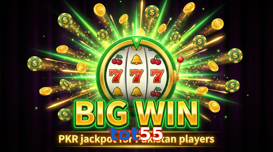 Big win animation on Tot55 slot game